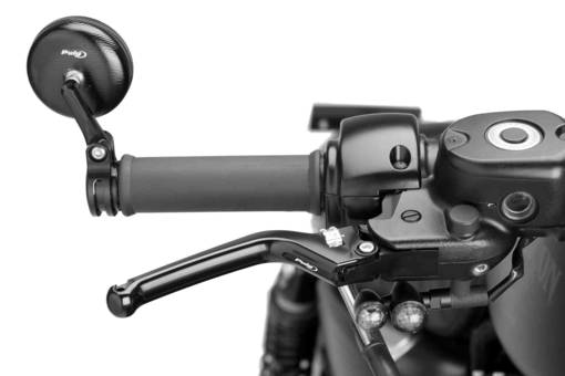 Puig Brake Lever Custom Black Selector C/Silver - Broms- & Kopplingshandtag - D187078 - 1