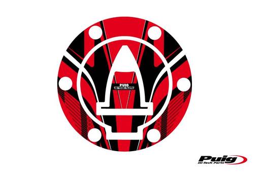 Puig Fuel Cap Cover Mod. Radical Ducati C/Red - Dekaler - D185178 - 1
