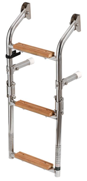 S.S/wood ladder 3 steps - Stegar - D80638 - 1