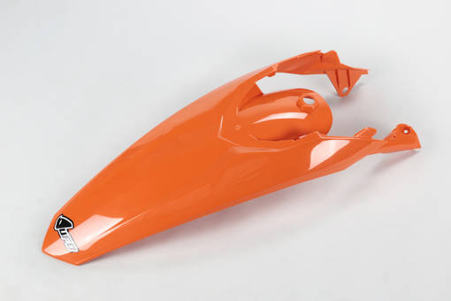 UFO Bakskärm KTM125-525 SX/SXF 11-15 Orange 127 - Stänk- & kedjeskydd - D32798 - 1