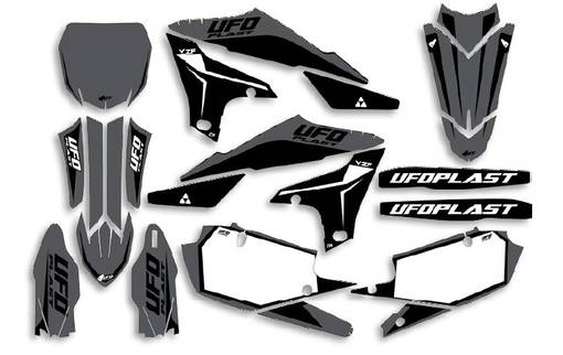 UFO Dekalsats YZ250F 19-23 YZ450F 18-22Stokes Grå - Dekaler - D432138 - 1