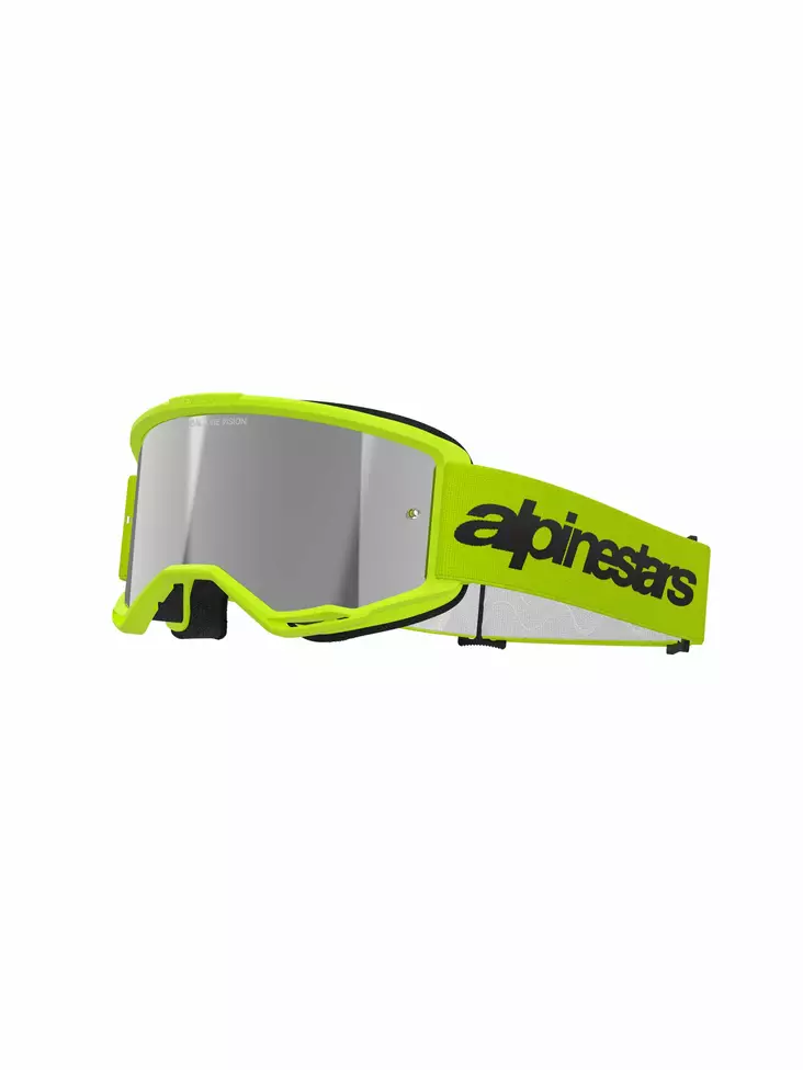 Alpinestars Goggle Vision 3 WORDMARK Gul Fluo/Spegel Silver - Goggles Onroad - D480738 - 1