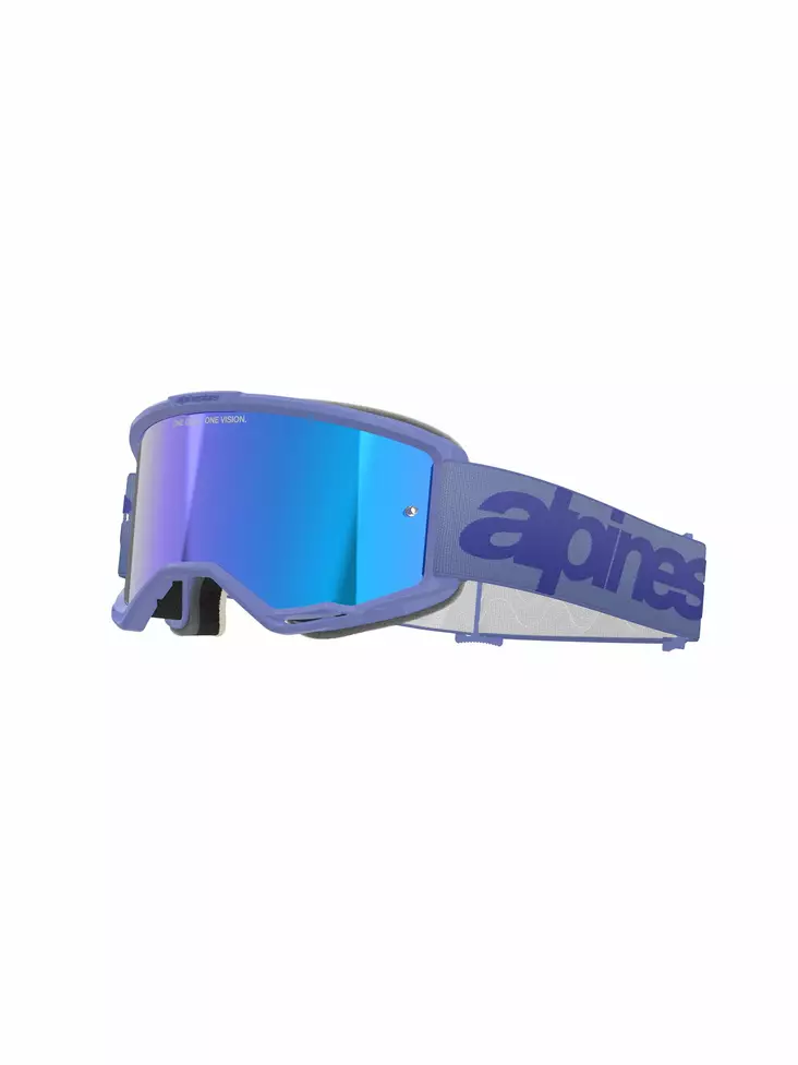 Alpinestars Goggle Vision 5 WORDMARK Lila/Spegel Blå - Goggles Onroad - D480728 - 1