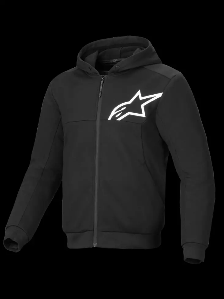 Alpinestars Hoodie Chrome v2 Svart/Vit - Jackor Onroad - D485768 - 1
