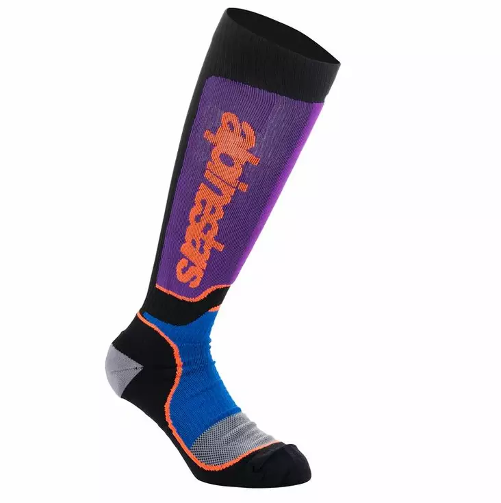 Alpinestars Strumpor MX Plus Svart/Blå/Lila - Underställ & Tillbehör - D452168 - 1