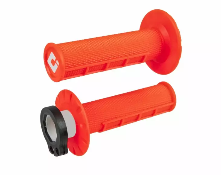 ODI Half-Waffle MX Lock-On Grip Set FLO-Orange - Handtag - D490178 - 1