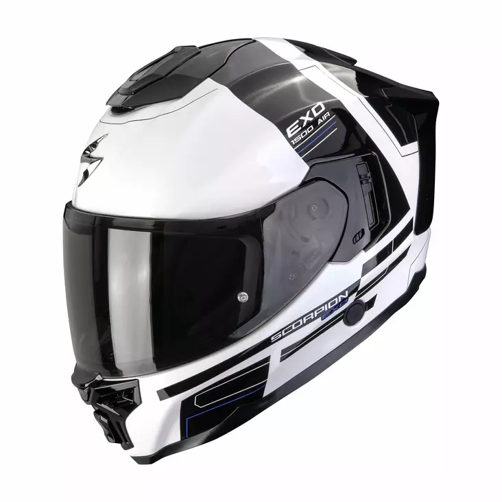 SCORPION Helmet EXO-1500 AIR DUAL White-Black - Skoterhjälmar - D514998 - 1