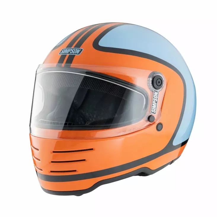 SIMPSON Hjälm M62 Hondo Orange/Blå - Skoterhjälmar - D516318 - 1