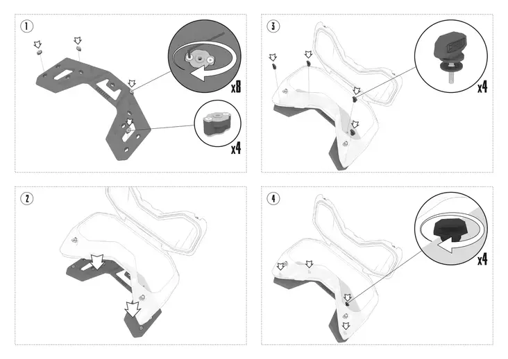 TESSERACT Transportbox QJMOTOR SFA 100 - Hårda väskor - D503358 - 1