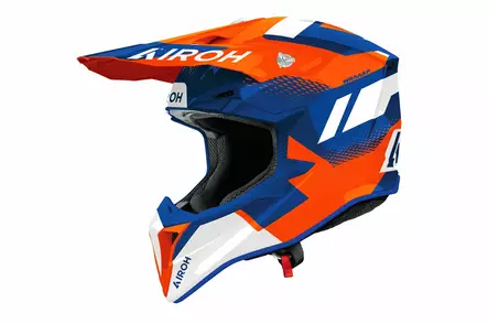 Airoh Hjälm Wraaap Vision Orange/Blå glansig - Skoterhjälmar - D503129 - 1