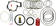 Orbitrade packningssats - Motordelar Inombordare - D75619 - 1