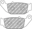 Ferodo brombklossats Platinum taakse: Honda CBR 125R, CRF 250 M, Suzuki GSX-R 12 - Bromsbelägg - D475669 - 1