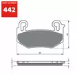GOLDFREN Bromsbelägg 442 Ceramic Carbon S33 - Bromsbelägg - D510819 - 1