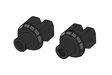 Puig Pair Footrest Fixation Pilot Cfmoto 450 Nk 23- - Fotpinnar - D483829 - 1