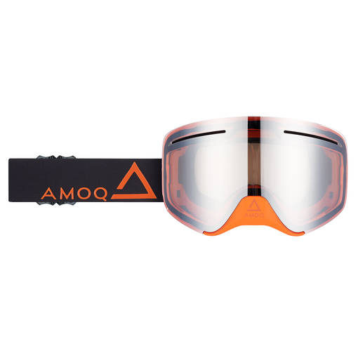 AMOQ Vision Vent+ Magnetic Goggles Black-Orange - Silver Mirror - Goggles - D456079 - 1