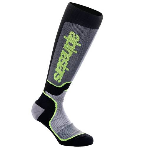 Alpinestars Strumpor MX Plus Svart/Grå/Fluo Gul - Underställ & Tillbehör - D452169 - 1
