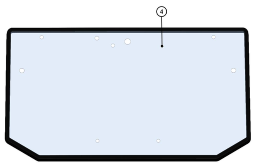 DFK Framruta + tätning Can-Am Maverick Trail - Ram- & chassidelar - D426439 - 1