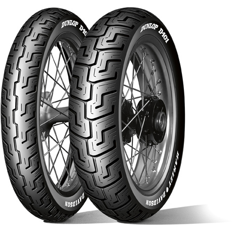 Dunlop D401 MWW 150/80B16 71H TL Re. Harley-Davidson (Medium Whitewall) - Custom-Touring - D34469 - 1
