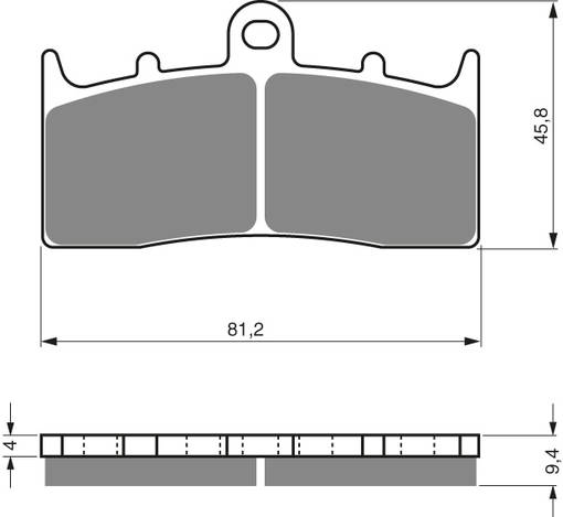 GOLDFREN Bromsbelägg 318 Ceramic Carbon S3 - Bromsbelägg - D90939 - 1