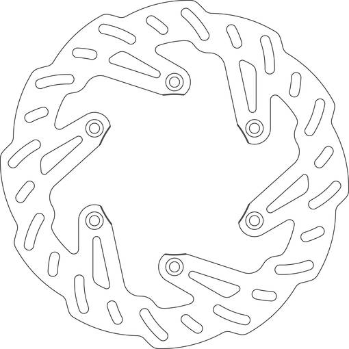 GOLDFREN Bromsskiva Bak KX125/250 89-02,KX500 89-,KLX6 - Bromsskivor - D19369 - 1