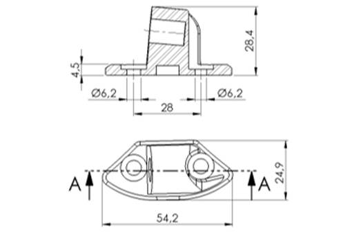 Puig Adapter Right Side For Fairing Yzf-R6 08'- - Bultar & Bultserier - D186639 - 1