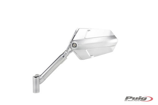 Puig Rear Mirror Mod. Explorer Homolog. Left C/Alu-Alu - Backspeglar - D180109 - 1