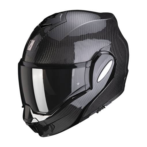 SCORPION Helmet EXO-TECH EVO CARBON solid black - Skoterhjälmar - D453269 - 1