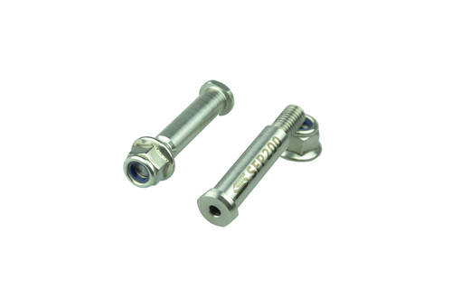 Scar Footpegs Pins - Honda / Kawasaki - Stainless steel with self locking flange - Fotpinnar - D461219 - 1