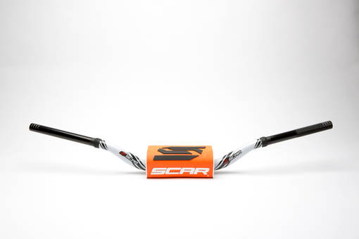 Scar Handlebar O² COLOR Ø28,6 (1 1/8”) - Yamaha YZ/YZF - WHITE Bar - ORANGE Bar - Styren - D461539 - 1