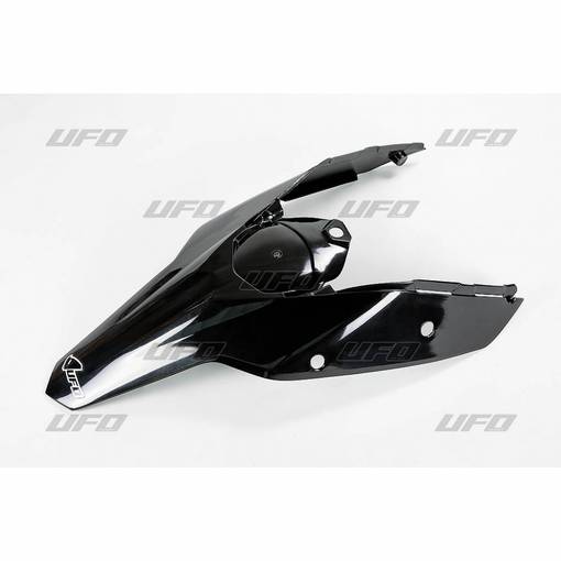 UFO Bakskärm ink sidopaneler KTM125-525 SX/SXF 07-10 Svart 001 - Stänk- & kedjeskydd - D32309 - 1