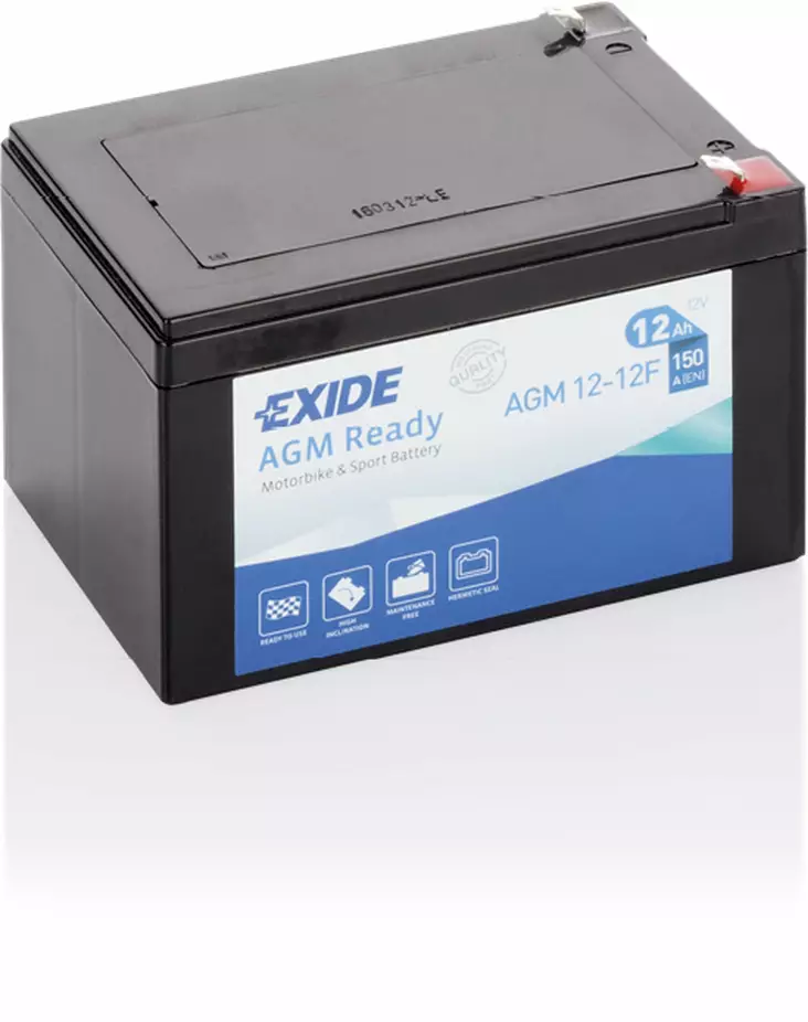 Exide batteri AGM12-12F - Batteri & Laddning - D528759 - 1