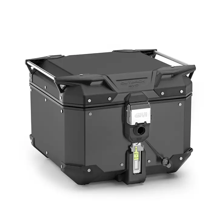 Givi Trekker Outback EVO Black alum. case, 42 ltr, sold without lock, Monokey - Hårda väskor - D484409 - 1