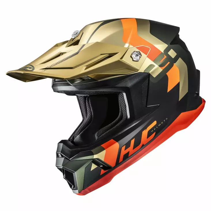 HJC Helmet C50 Primal Guld/Orange MC6HSF - Skoterhjälmar - D509049 - 1