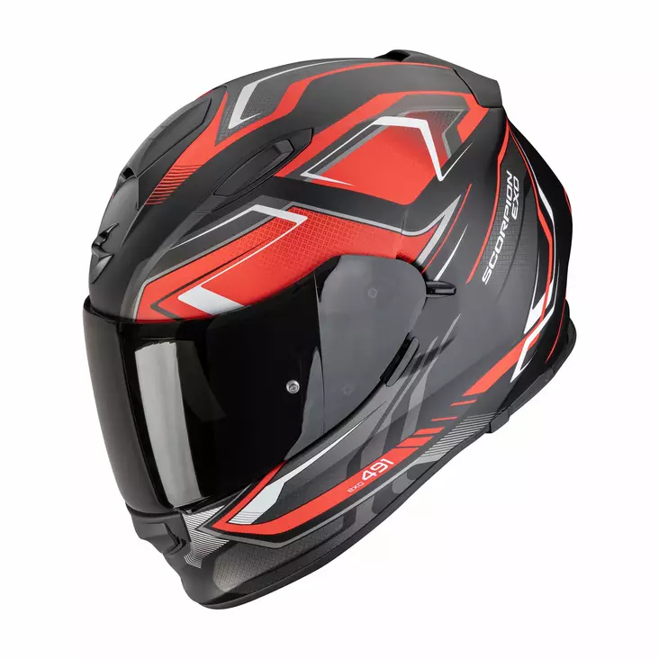 SCORPION Helmet EXO-491 ZUMO Matt Black-Red - Skoterhjälmar - D515039 - 1